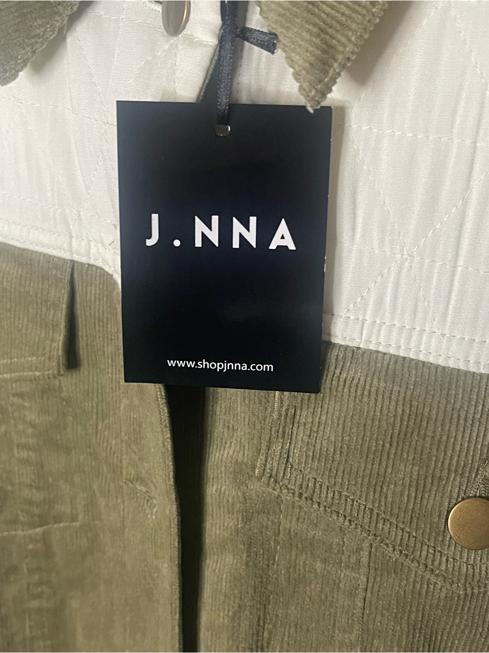 J.nna "Queen Kitty" Print Vintage Style Aviator Jacket in Olive Cream - Picture 8 of 14